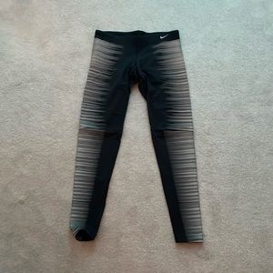 Nike dri fit fluorescent running leggings